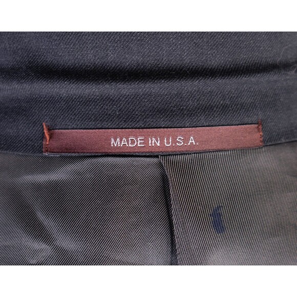 Hickey Freeman "CORSAIR" Sport Coat Suit Jacket Blazer Sz 46L Two Button Solid - Picture 10 of 11